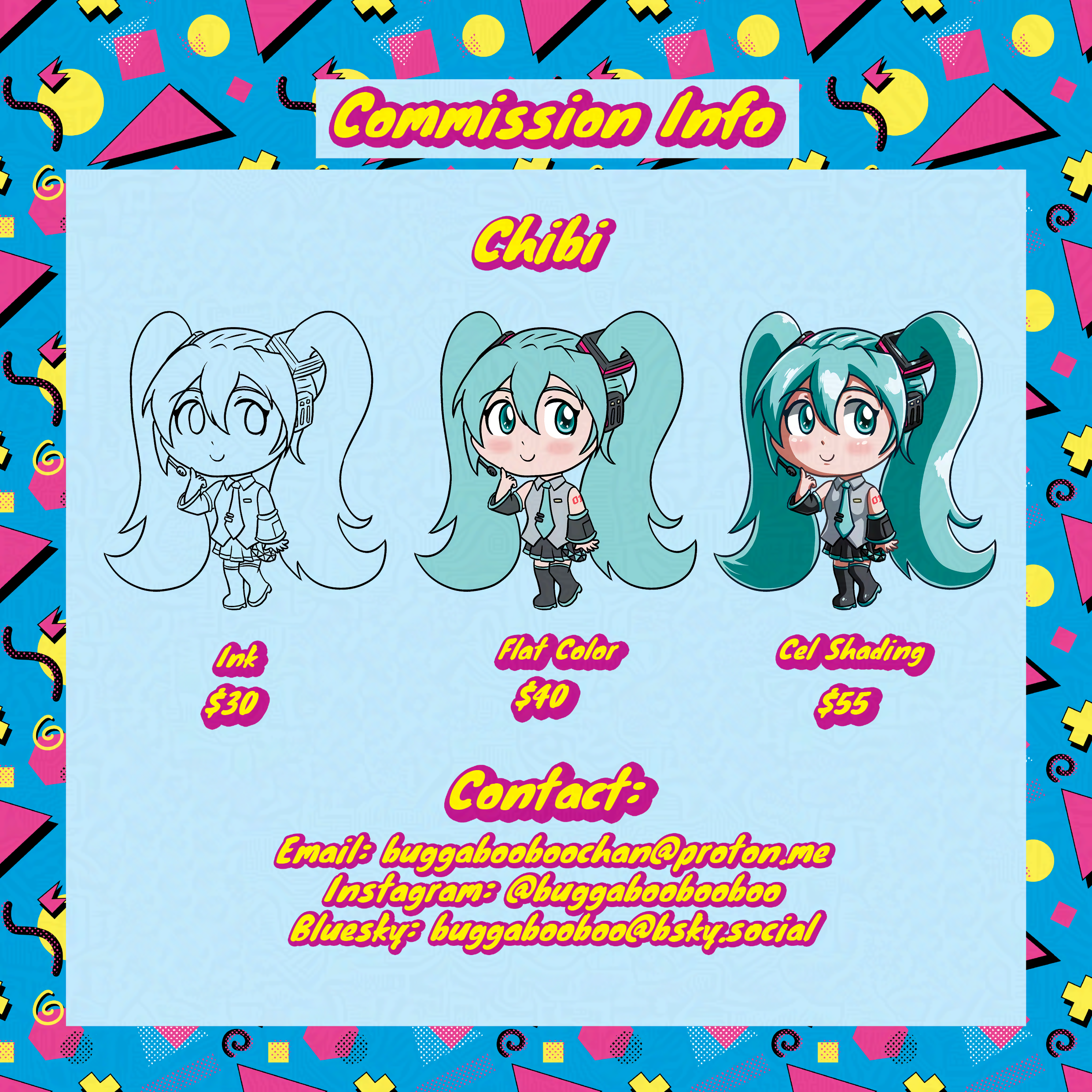 Chibi commission details.