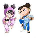 Juri and Chun-Li