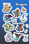 Assortment of Dragon-type Pokemon