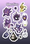 Assortment of Ghost-type Pokemon