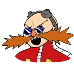 Eggman making the exact expression of the crying Soyjak meme